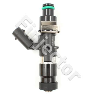 EV14 Injector, 12 Ohm, 470 cc, C, MLK Connector, O-O 61 mm, Long, 11 mm Short Top Adapter with Filter, Bottom Adapter with 16 mm Seal (EV14-470-L11)