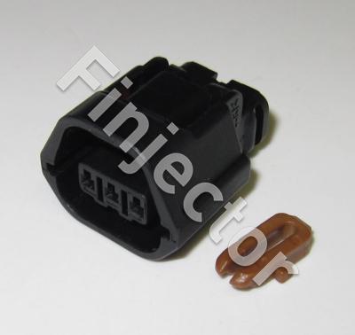 3 pole Yazaki connector housing 7283-8730, terminals: TERF-2