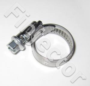 Hose clamp, stainless steel, 12 - 22 mm