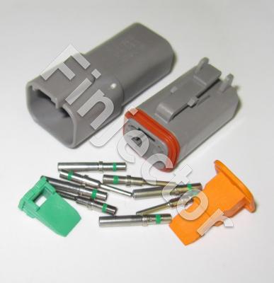 Deutsch DT 4 pole connector pair for wire size 1 - 2 mm2