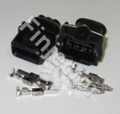 3 pole Bosch Jetronic connector pair for wire size 1.5 - 2.5 mm2