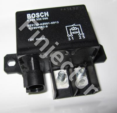 Bosch tehorele, 12V / 100 A. Päävirta 6 mm ruuviliitoksin, ohjaus vesitiivis (Bosch 0332002352)