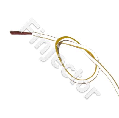 Autocable 0.75mm² white-yellow (full reel=100m)