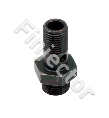 High Volume Fuel Rail Banjo Fitting With Hole. Honda (2-603)