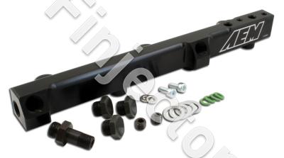 High Volume Fuel Rail. Black. Honda F22A1, F22A4, F22A6, H22A1, H22A4 & H23A1 (25-104BK)