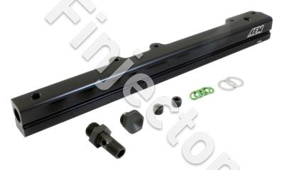 High Volume Fuel Rail. Black. Honda D16Y7 & D16Y8