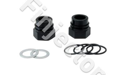 High Volume Fuel Rail -6 (9/16"-18) Adapter Kit for Mitsubishi 25-130BK