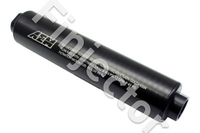 Universal AEM High Volume Fuel Filter. Inlet: -10AN Outlet: -10AN (AEM 25-201BK)