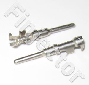 Deutsch DT 0.75 - 2 mm2 male terminal, crimpable, nickel, size 16, (14-18 AWG)