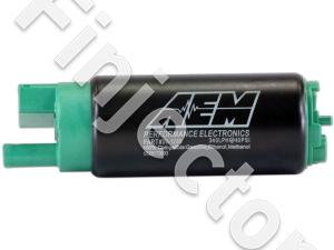 340lph E85-Compatible High Flow In-Tank Fuel Pump. 320lph@43psi.