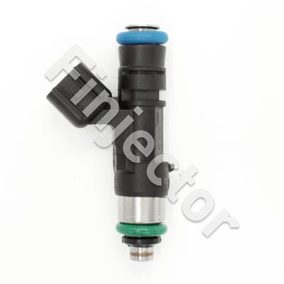 EV14 injector, 12 Ohm, 630 cc, E 20°, Gamma 10°, USCAR, O-O 49mm, Mid (Bosch 0280158298)