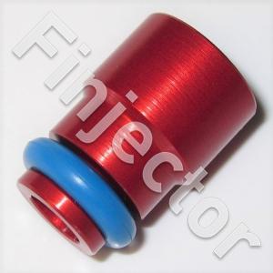 Bottom adapter set for EV14 injectors with long spray end (RED)