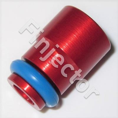 Bottom adapter set for EV14 injectors with long spray end (RED)