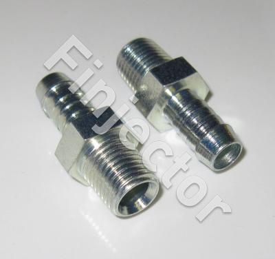 Hose nipple with outside thread, for 9-10mm hose, 1/4" - 18 NPTF