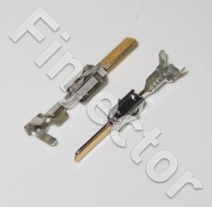 Gold plated JPT male terminal (2.8 mm) for wire size 0.5-1.5 mm2