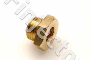 Fitting adapter, outer thread M16 X 1.5 / inner M10 X 1, brass
