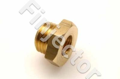 Fitting adapter, outer thread M16 X 1.5 / inner M10 X 1, brass