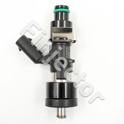 EV14 Injector, 12 Ohm, 470 cc, C, MLK Connector, O-O 54 mm, Mid, 11 mm Short Top Adapter with Filter, Bottom Honda / Hayabusa Adapter (EV14-470-M11-H)