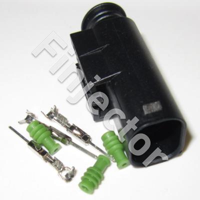 3 pole connector kit 0.5 -0.75 mm², QUAD-male-pins (MQS)
