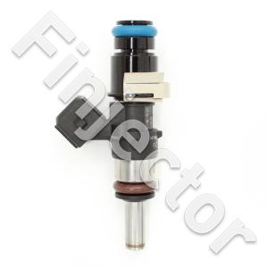 EV14 Injector, 12 Ohm, 1200 cc, C20, Jetronic (EV1), O-O 47 mm, Mid, 14 mm Top Adapter with Filter, Long Spray End (EV14-1200-M14X)