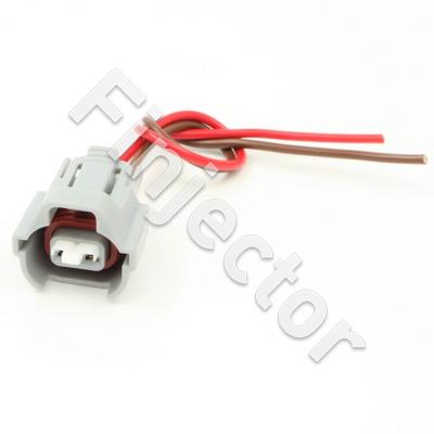 Connector lead Nippon Denso type, 2 X 1 mm2 / 120 mm length