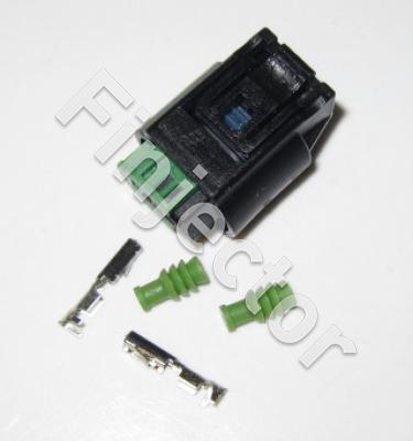 2 pole connector kit, 0.50 - 0.75mm², Micro Quadlock Series (MQS) (QUAD-CON-2-FE-SET-1)