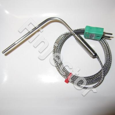 3 mm EGT sensor, K-type, bent (75 + 30 mm), inconel tip, cable 1500 mm