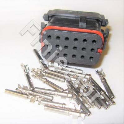 Deutsch DT 18-napainen urosliitinsarja, 0.75-2 mm2, B-koodaus