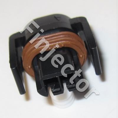 2 Way Black Metri-Pack 150.2 Sealed 2.00 - 2.5 m Female Connector, side lockings
