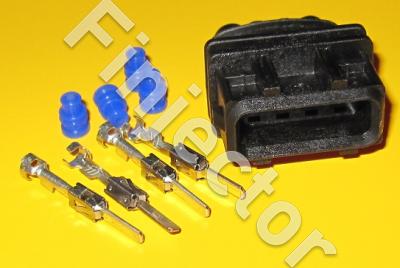 4 pole connector SET, Jetronic, 0.2 - 0.6 mm2