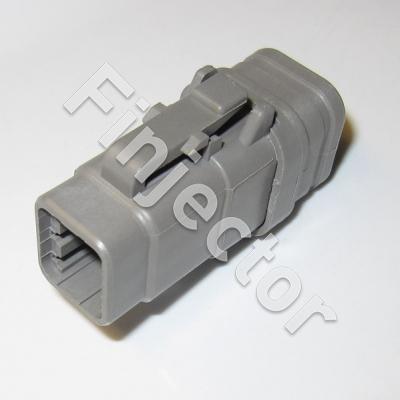 6 pole Deutsch DTM connector with collar, for female terminals