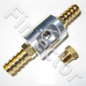 GAUGE ADAPTOR (1/8 NPTF port) with 10 mm hose unions