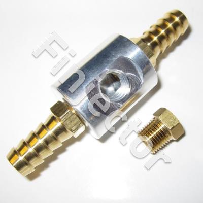 GAUGE ADAPTOR (1/8 NPTF port) with 10 mm hose unions