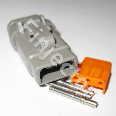 3 pole Deutsch connector SET, "long", 0.2 - 0.5 mm² female pins