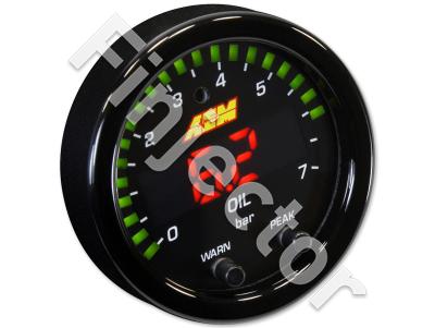 AEM X-Series Oil/Fuel Pressure Gauge 0 - 100 psi / 0 - 7 bar with Pressure Sensor (AEM 30-0301)