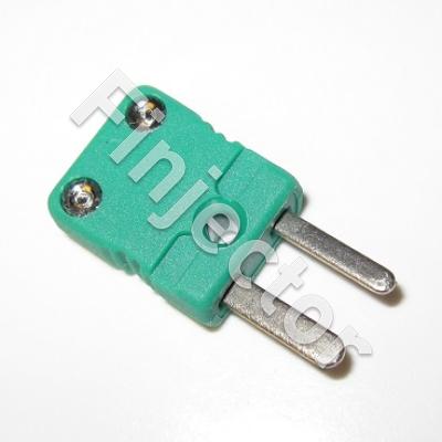 Miniature  (MALE) K type Thermocouple Connector In-Line Socket