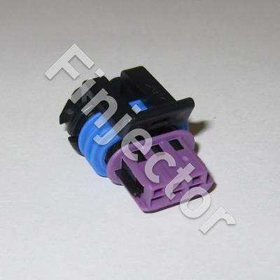 3 Way Black GT 150 Series Sealed Female Connector