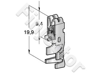 Terminal for fuse boxes, 1.5 - 2.5 mm², UNI F630 CLIP