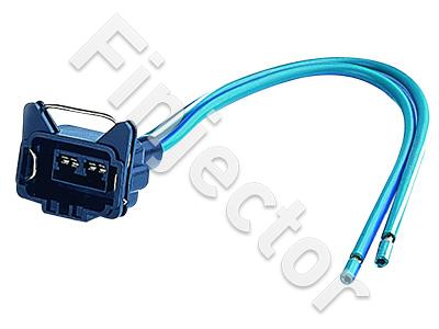 2-pole connector with wires, for USA Fords