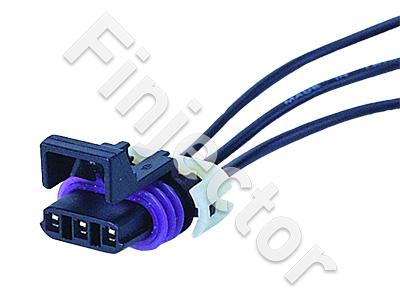 3-pole connector with wires, for cam & crankshaft Pos. sensors
