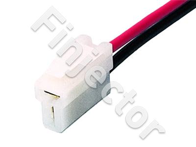 2-pole female T-connector, with Wires and lock