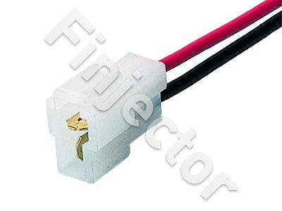 2-pole male T-connector with wires, no lock