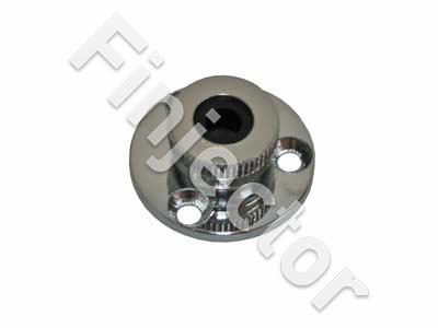 Inlet for 6mm wire, Chromed