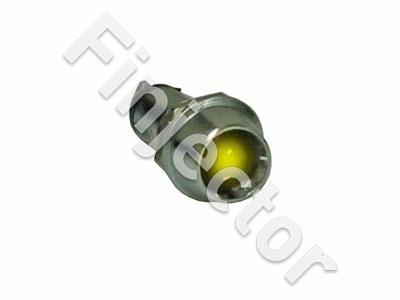 LED-light with nut, yellow, 12V/24V, for Ø8mm hole