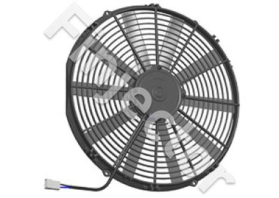 Fan SPAL 12V, VA18-AP10/C-4, suction, 385 mm/ 52 mm, 1820 m3/h