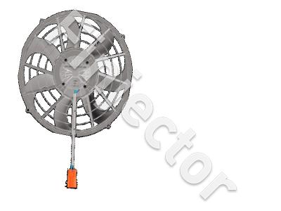 SPAL VA97-BBL339P/R/A/N-103A 24V, 280W, 405mm/79mm, suctive. YAZAKI HYBRID 4P (SP30107092)