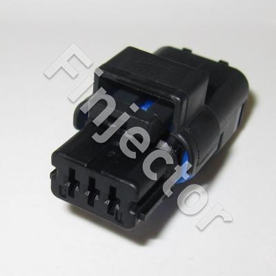 3 Way Female sealed SICMA Connector NM black (FCI / DELPHI)