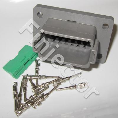 12 pole Deutsch DT connector set crimp pins.max 13 A, 46 X 36 mm