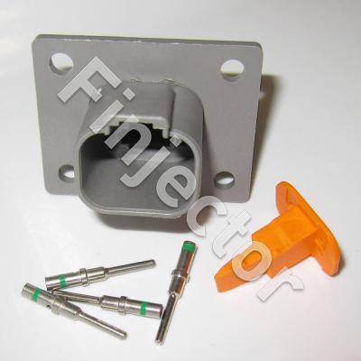 4 pole Deutsch DT connector set. max 13 A, 41 X 32 mm