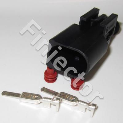 2 pole KKS SLK 2.8 ELA connector set, Code A, 1- 2.5 mm²